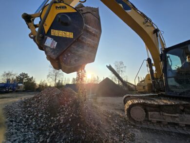 Bagger arbeiten